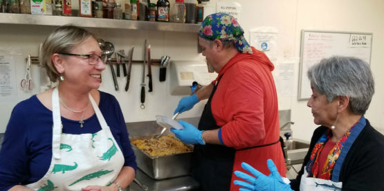 WPC cooking spaghetti