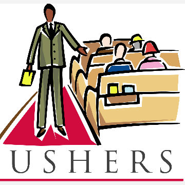Usher in aisle